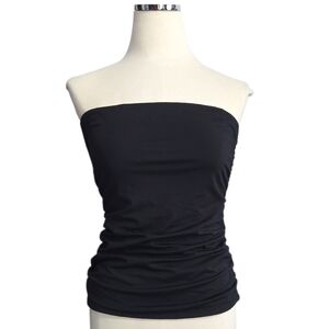 House of Harlow Ruched Black Strapless Tube Top Size Large New Revolve